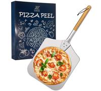 Pizza Peel Perforated 12 Inch with Removable Handle 40 x 30 cm Professional Pizza Shovel with Large Surface for Grill or Oven