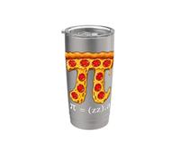 Pizza Pi Math Pun Mathematics Humor Teacher Student STEM Stainless Steel Insulated Tumbler