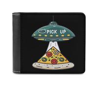 Pizza Pick Up Printed Bifold Wallet with Hidden Compartments Pocket Money and Credit Card Holder for Men Women