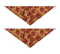 Pizza Pie. Realistic. Dog Bandanas Snap Button Pet Scarf for Boy and Girl Cute Pet Holiday Set for Dogs Cats