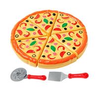 Pizza Playset For Kids - Realistic Kitchen Toy, Pretend Food Cooking Set | Pizza Counter Playset For Interactive Role Game, Cutting Practice, Toddler Learning, Indoor Play Or Classroom Activity