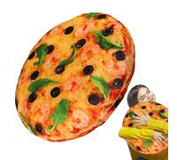 Pizza plushpilloww - 40cm Round Cushion Light, plushPP Cotton Soft Toy, Realistic 3D Food Pillow with Fun Design | Creative Decor for Bedroom, Living Room, Car and Office to Lightweight