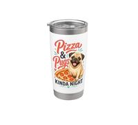 Pizza & Pugs Kinda Night Stainless Steel Insulated Tumbler