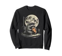 Pizza Raccoon For Night Snack Lovers Under Magic Full Moon Sweatshirt