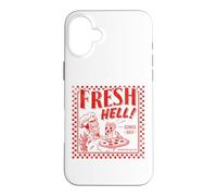 Pizza Satan "Fresh Hell" Satan Occult Satanic Lucifer Case for iPhone 16 Plus