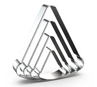 Pizza Slice Cookie Cutter Set Assorted Sizes - 5", 4", 3", 2" - 4 Piece Food Cookie Cutter - Stainless Steel