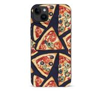 Pizza Slices Printed Phone Case Slim Cute Cellphone Protective Cover Unisex Compatible with iPhone 15/15 Plus/15 Pro/15 Pro Max