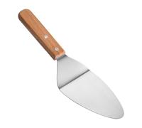 Pizza Spatula Wooden Handle - Stainless Steel Triangular Turner for Cake, Steak, Cheese, Pancake, Baking Serving Spatula, Heat Resistant Non Stick Kitchen Tool