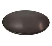 Pizza Stone for Oven or Grill Black Glaze Large Baking Stone Round Ceramic Non-Stick Pan Cooking Bread, Calzone (Black, 13 inch)