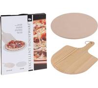 Pizza stone plate, 33 cm, 2 pieces