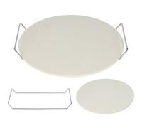 Pizza Stone With Rack Oven To Table Serving Traditional Pizza Ceramic Stone