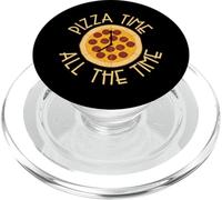 Pizza Time All The Time Pepperoni Lover Love Food Pizza PopSockets PopGrip for MagSafe