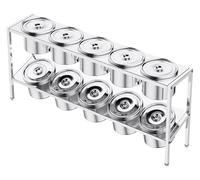Pizza Topping Station，Spice Tins， Depth Multiple Retractable Compartments Organizer Holder With Cover Countertop Storage Seasoning(A/29X7.3X13.8IN)