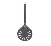 Pizza Turning Peel with Long Handle Aluminum Pizza Peel Spinner Perforated Pizza Turner Spinner Non-Stick Pizza Paddle(A)