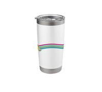 Pizza Unicorn with Rainbow Stainless Steel Insulated Tumbler