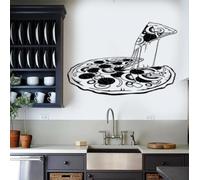 Pizza Wall Decal Pizzeria Italian Restaurant Food Stickers Mural Vinyl Home Decor Kitchen Dining Room Window Door Logo Sign42x28m