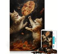 Pizza War Hard Jigsaw Puzzle for Adults 1000 Pieces Recall Boost Quiet Calm Smooth Cut Classic Gift (38x26cm)