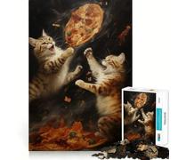 Pizza War Jigsaw Puzzle for Teenagers 1000 Pieces Mind Skill Toy Gentle Leisure Design Assembly Premium Gift (50x75cm)
