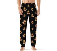 Pizza Waves Men's Pajama Pants Lightweight Pjs Bottoms Lounge Pants Sleepwear Soft