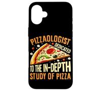 Pizzaologist Dedicated To The In-Depth Study Of Pizza Case for iPhone 16 Plus