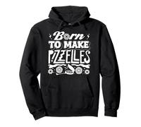 Pizzelle Italian Waffle Born To Create Daily Joy Pullover Hoodie