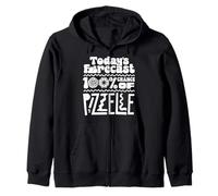 Pizzelle Italian Waffle Today's Forecast 100 Percent Zip Hoodie