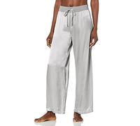 PJ Harlow Women's Jolie Satin Pant Pajama Bottoms, Dark Silver, X-Large