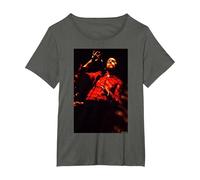 PJ Harvey Live On Stage by Andy Willsher T-Shirt, Women's Plus, Asphalt Grey, 1X