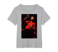 PJ Harvey Live On Stage by Andy Willsher T-Shirt, Women's Plus, Heather Grey, 1X