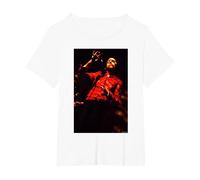 PJ Harvey Live On Stage by Andy Willsher T-Shirt, Women's Plus, White, 2X