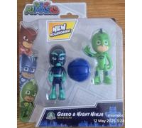 PJ Masks 2-Pack Figure Set Gekko & Night Ninja Hero & Villain