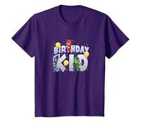 PJ Masks Birthday Kid Catboy Owlette & Gekko Youth T-Shirt, Youth, Purple, Medium