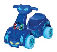 PJ MASKS Blue Catboy 8.5” / 21cm Car Push and Scoot Ride On With Extra Wide Seat And Wide Wheels with Special Features to Play Sounds at the Touch of a Button, Ideal For Ages 1-3 Years