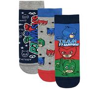 PJ Masks Boys Catboy Owlette Gekko Socks Pack of 3 Multicoloured Size 6-8.5