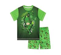 PJ MASKS Boys Gekko Short Pyjamas Green Age 6 to 7 Years