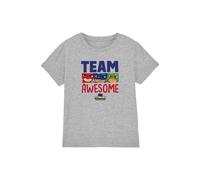 PJ Masks Boy's Team Awesome T-Shirt Grey | Size: 3-4 Years PJ Masks Grey 3-4 Years
