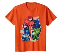 PJ Masks Character Action Pose Graphic T-Shirt, Youth, Orange, 2T