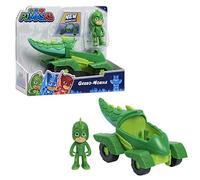 PJ Masks Gekko & Gekko Mobile, 2-Piece Articulated Action Figure and Vehicle Set, Green, by Just Play