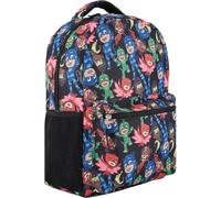 PJ Masks Heroes Unite Backpack - Featuring Catboy, Owlette, Gekko, and PJ Robot, Ready to Tackle Adventures Backpack Bag, Black, Modern
