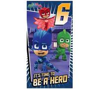 PJ Masks It´s Time To Be A Hero 6th Birthday Greetings Card PJ Masks Multicolor