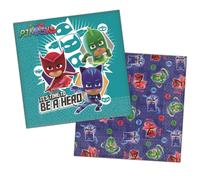 PJ Masks It's Time To Be A Hero Paper Disposable Napkins (Pack of 16)