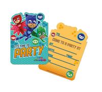 PJ Masks It's Time To Party Invitations (Pack of 6)