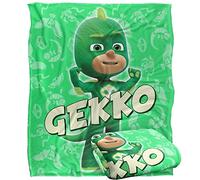 PJ Masks Kids Blanket, Gekko Character Silky Touch Super Soft Throw Blanket, 152 x 127 cm