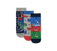 PJ Masks Men's Catboy Owlette & Gekko Socks 3 Pack in Blue | Size: 4-6 PJ Masks Blue 4-6