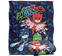 PJ Masks PJ Group Attack Kids Silky Touch Blanket, 152 x 127 cm, 50" x 60"