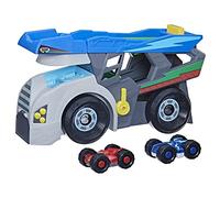 PJ Masks Power Heroes Hero Hauler Truck Playset with 2 Duo Racer Superhero Toy Cars, Preschool Toys for Boys and Girls
