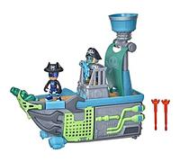 PJ Masks Sky Pirate Battleship Preschool Toy, Vehicle Playset with 2 Action Figures for Kids Ages 3 and Up Multicolor F3665