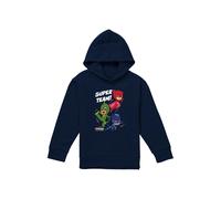 PJ Masks Super Team Youth Kids Pull-Over Hoodie, Navy Hasbro Navy 12-13 Years