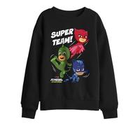 PJ Masks Unisex Kids Pj Masks Super Team Kids Sweatshirt, Black Sweatshirt