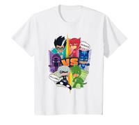 PJ Masks Villains vs Heroes T-Shirt, Youth, White, Medium